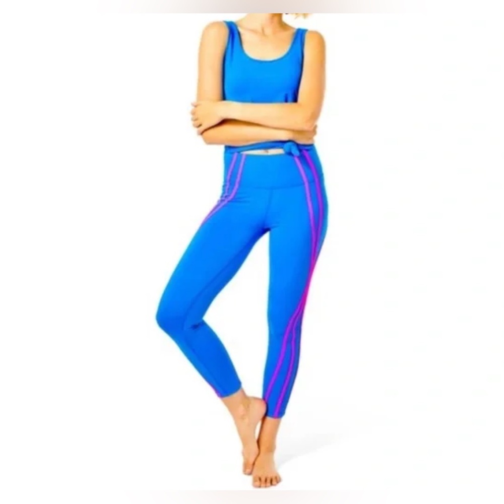 Lilly Pulitzer Luxletic Weekender High Rise Leggings Sz Medium